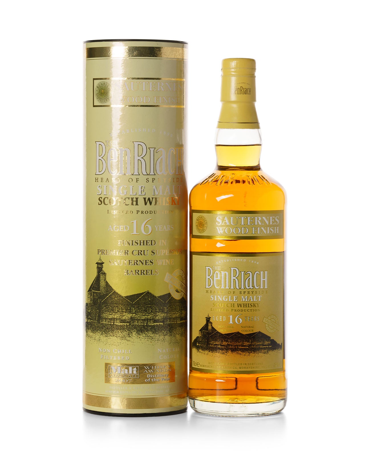 BenRiach 16 Year Old With Original Tube – The Whiskey Wash