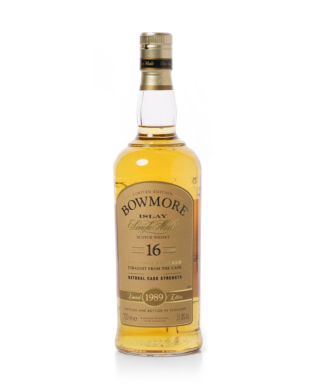 Bowmore 1989 16 Year Old Straight From The Cask Natural Cask Strength With Original Box