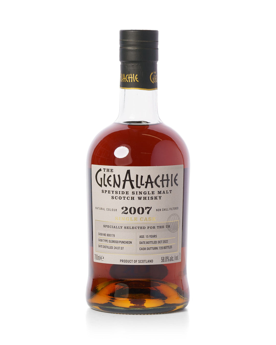 Glenallachie 2007 15 Year Old Single Cask Oloroso Puncheon With Original Box