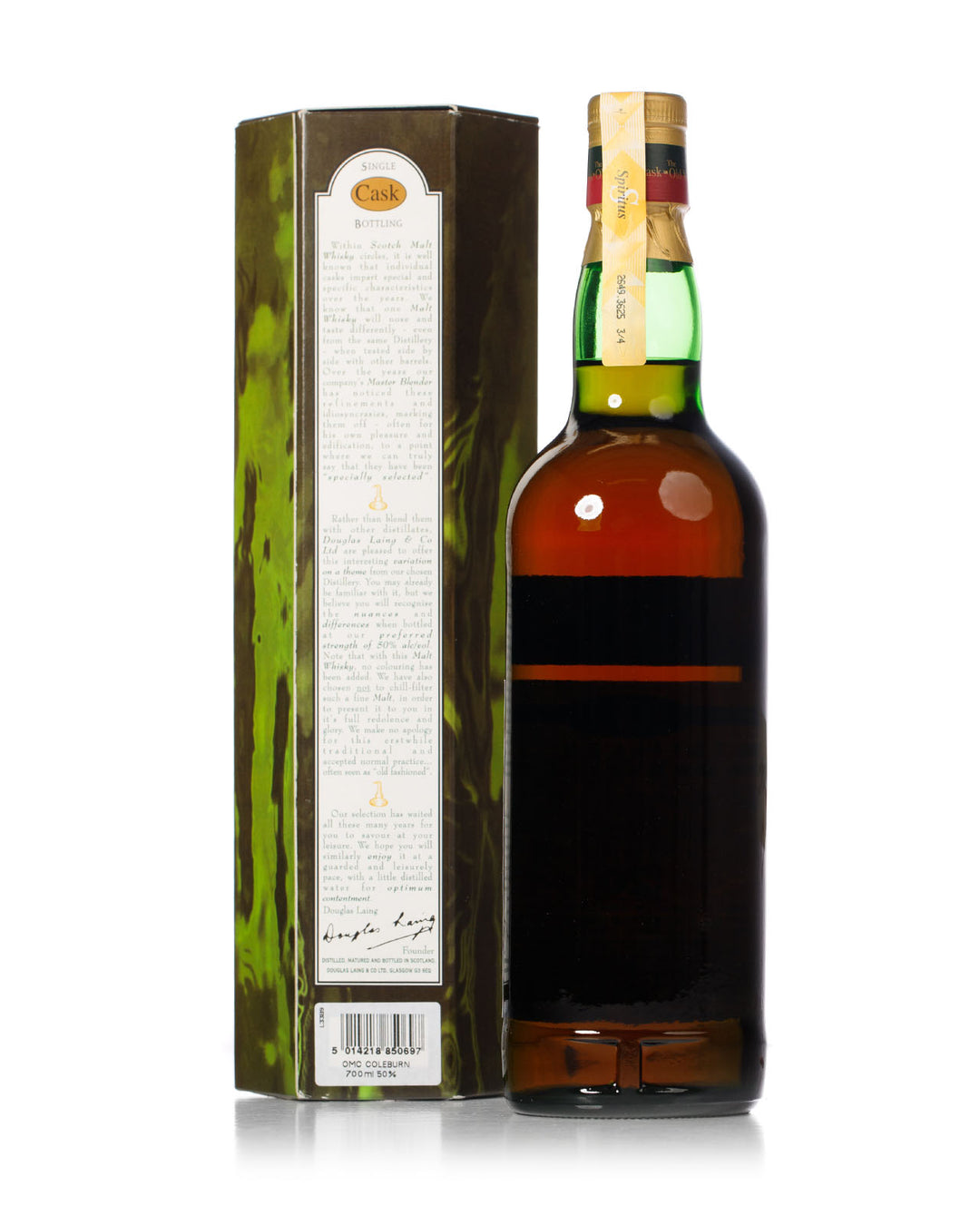 Coleburn 1980 20 Year Old Old Malt Cask Douglas Laing Bottled 2001 With Original Box