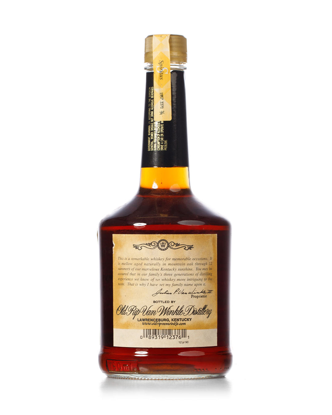 Old Rip Van Winkle 12 Year Old Old Time Rye Cask C1330