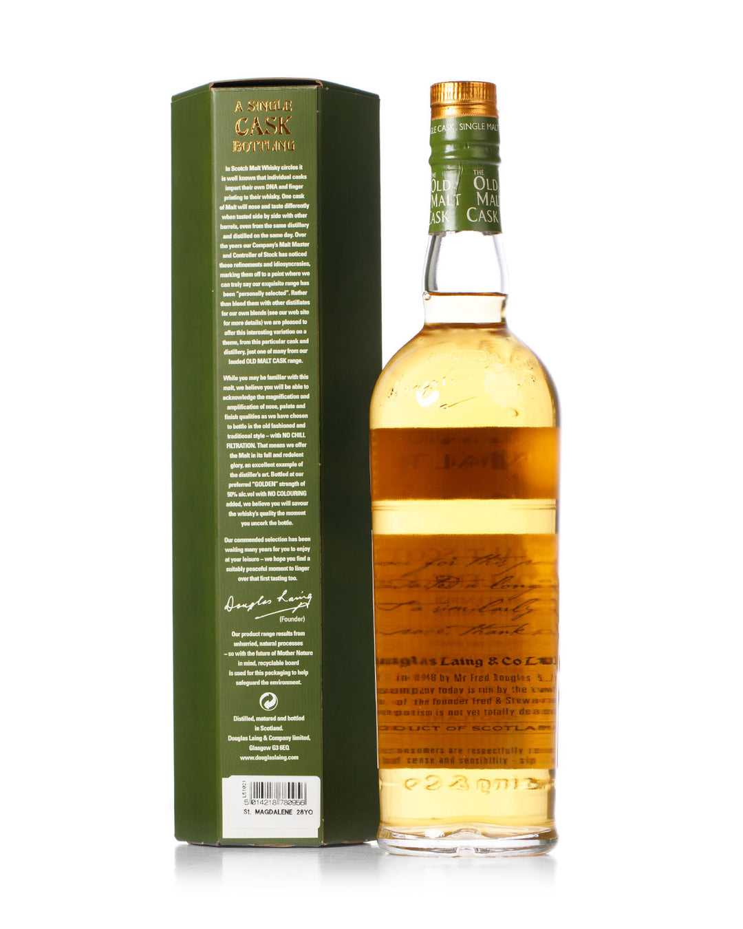 St Magdalene 1982 28 Year Old Old Malt Cask Douglas Laing Bottled 2010 With Original Box