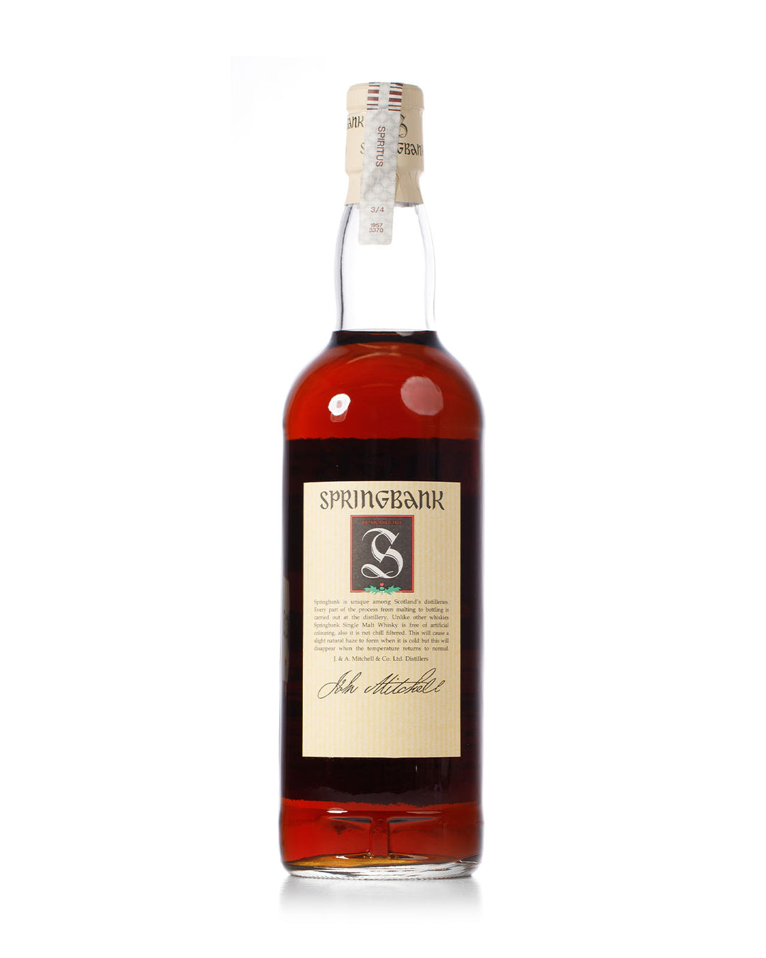 Springbank 12 Year Old Green Thistle Bottled 1999