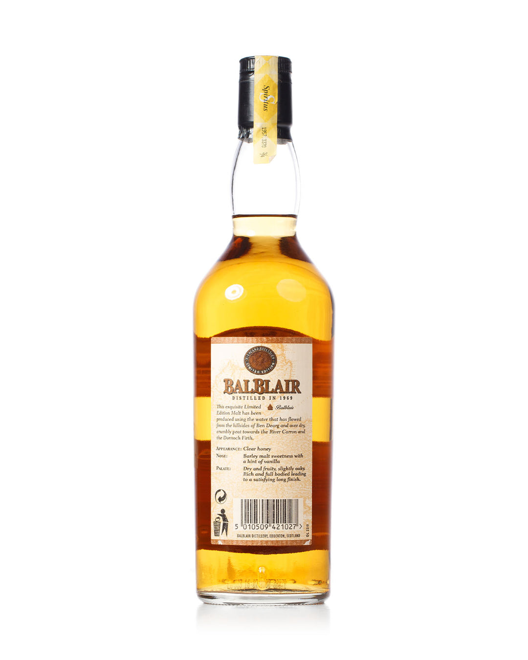 Balblair 1969 31 Year Old Highland Selection Bottled 2000