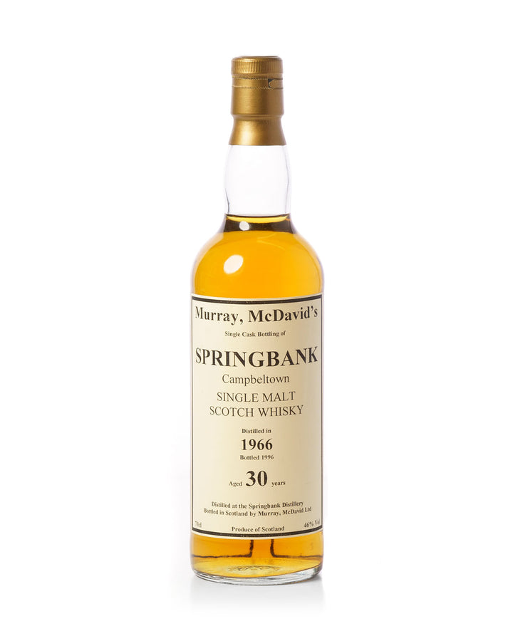 Springbank 1966 30 Year Old Murray McDavid's Bottled In 1996