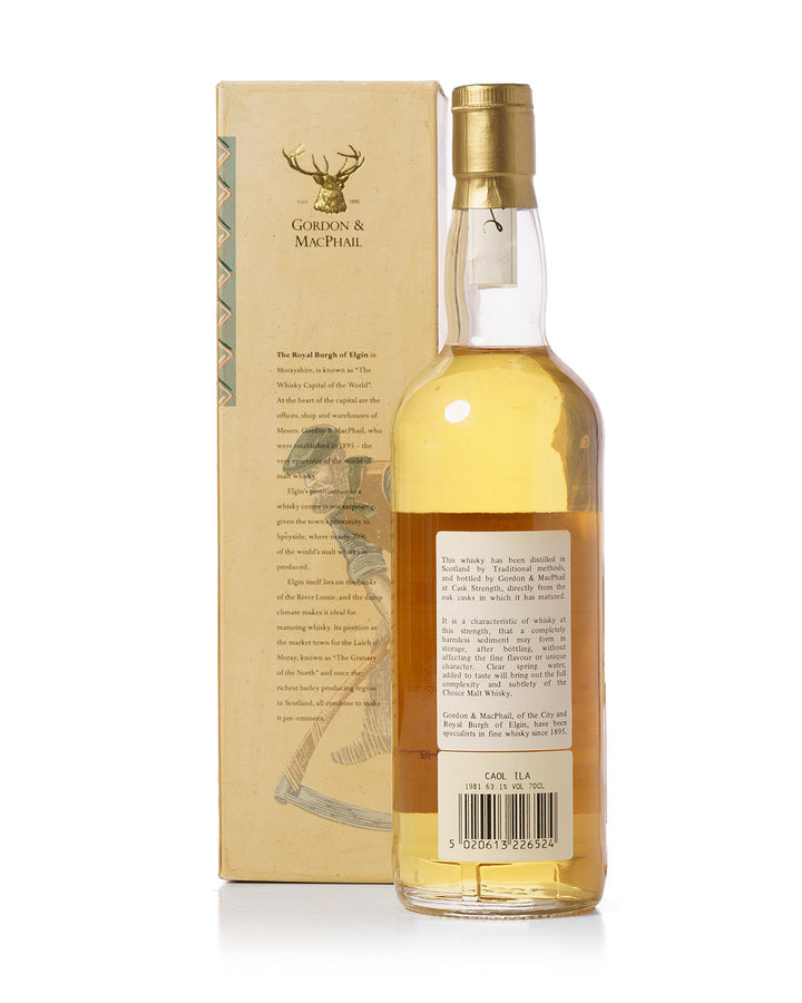 Caol Ila 1981 14 Year Old Gordon & Macphail Bottled 1995 With Original Box