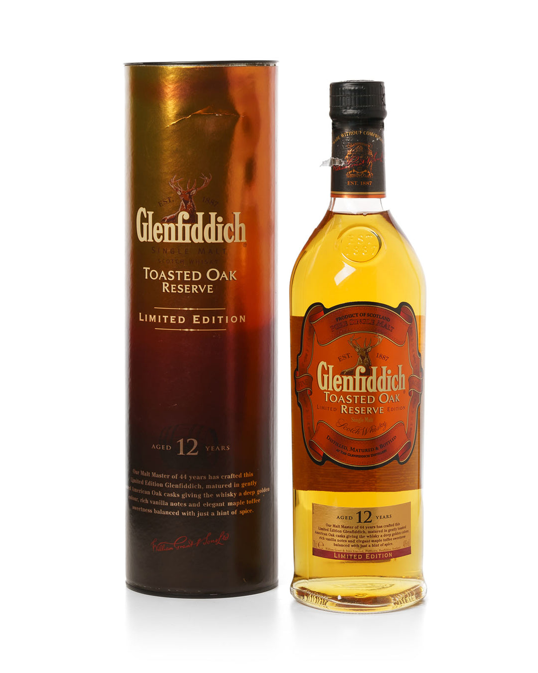 Glenfiddich Toasted Oak Reserve Bottled 2000s With Original Tube