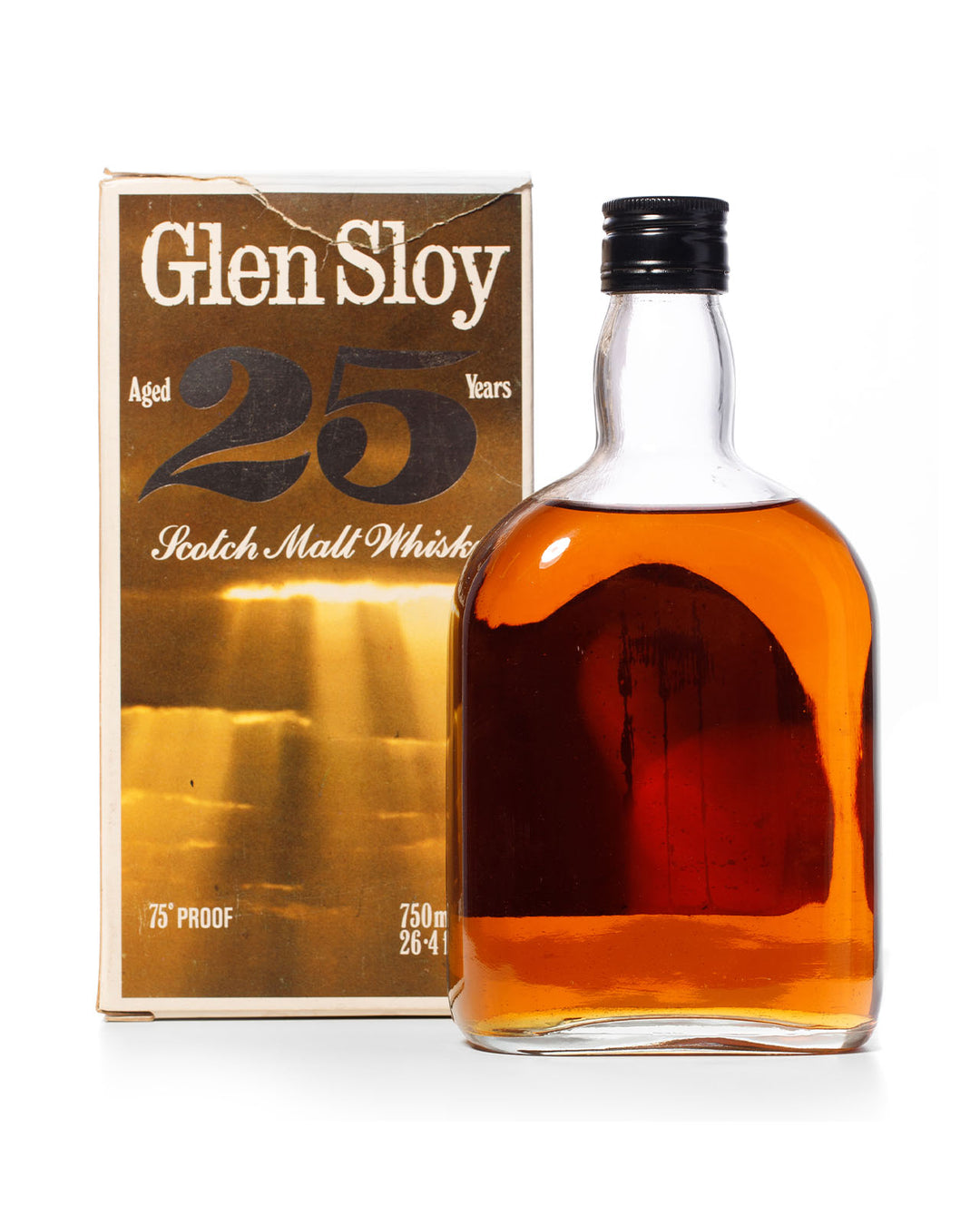 Glen Sloy 1970's 25 Year Old 75 Proof With Original Box