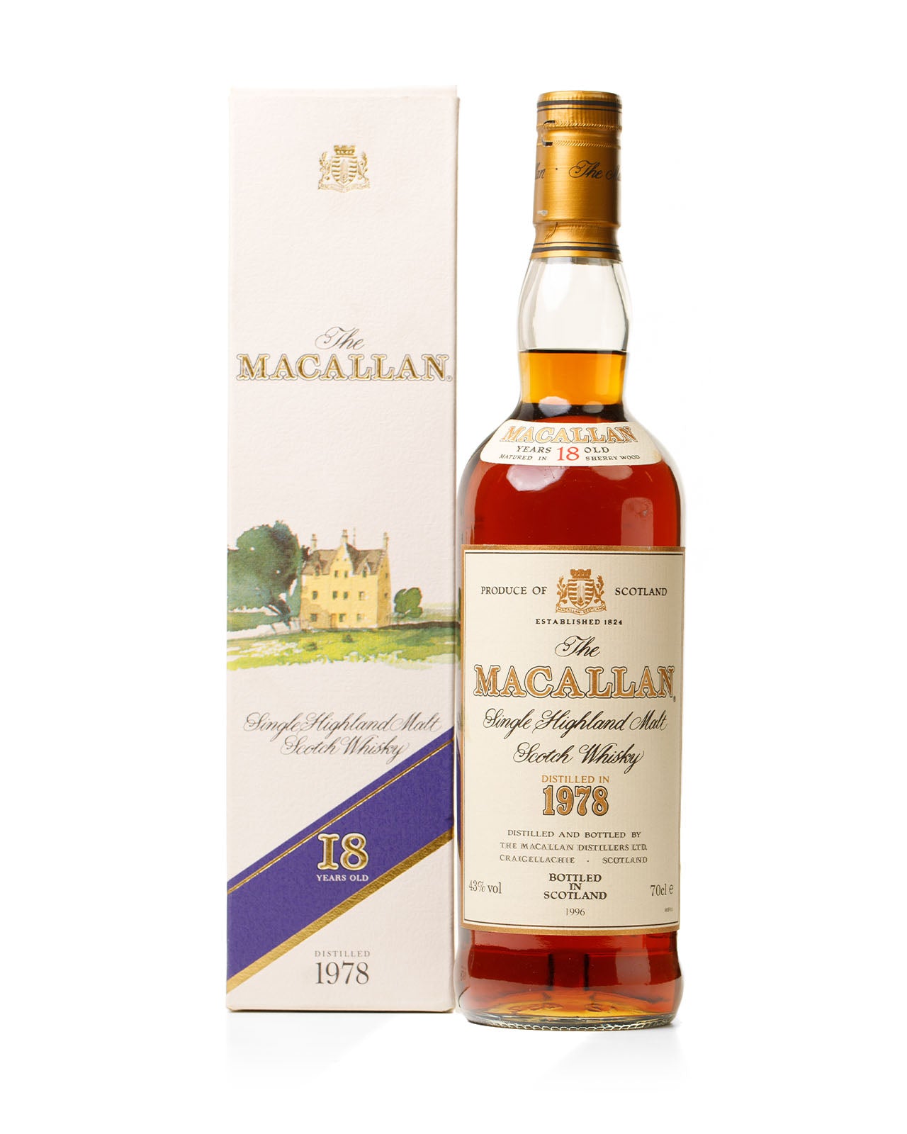 The Macallan 18年 700ml 2017年旧ボトル　お化粧箱 The Macallan 18年 700ml 2017年旧ボトル お化粧箱