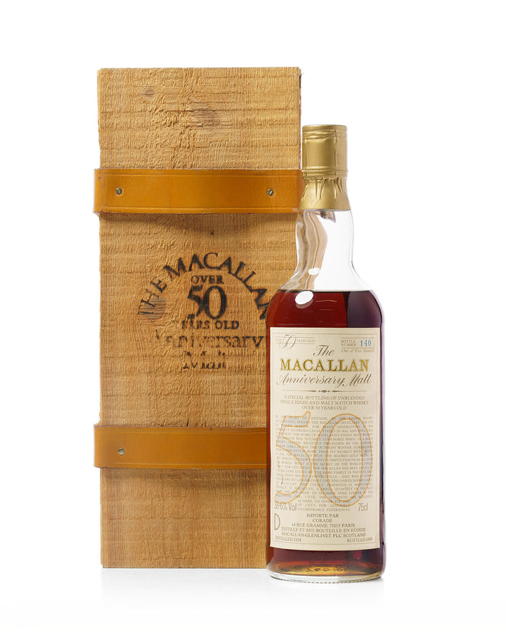 Macallan 50 Year Old 1928 Anniversary Malt Bottled 1983 With Original Box