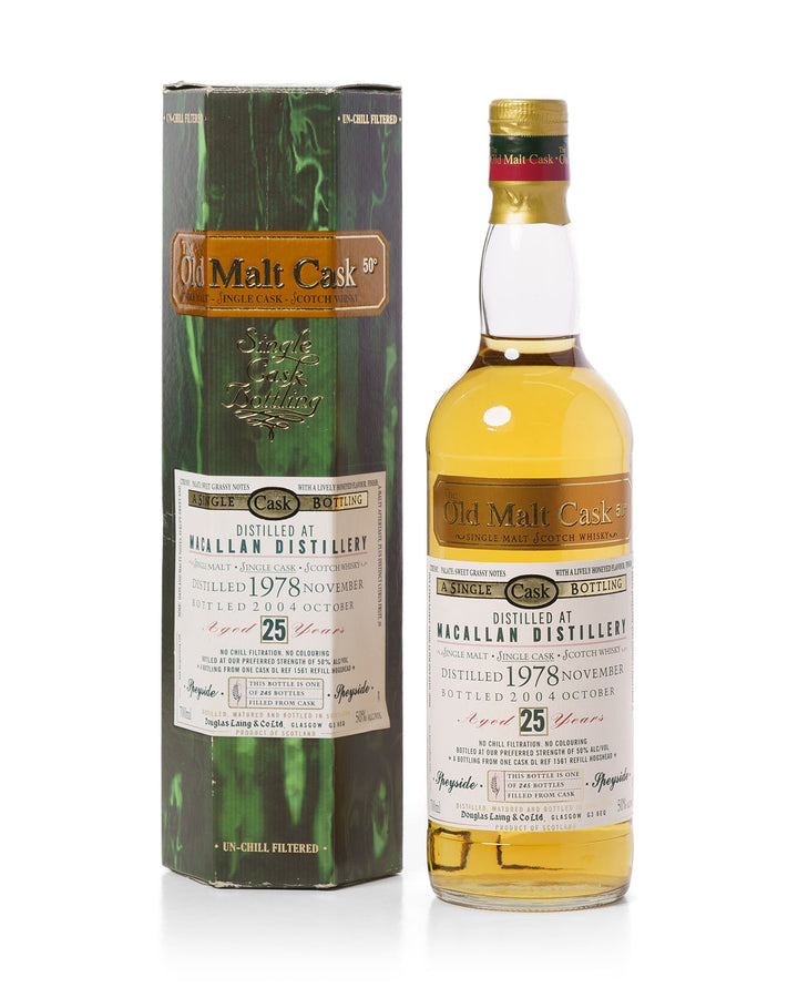 Macallan 1978 25 Year Old Old Malt Cask Bottled 2004 With Original Box