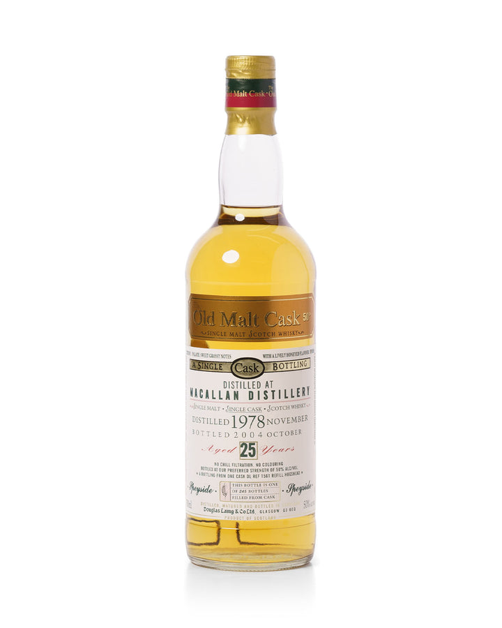 Macallan 1978 25 Year Old Old Malt Cask Bottled 2004 With Original Box