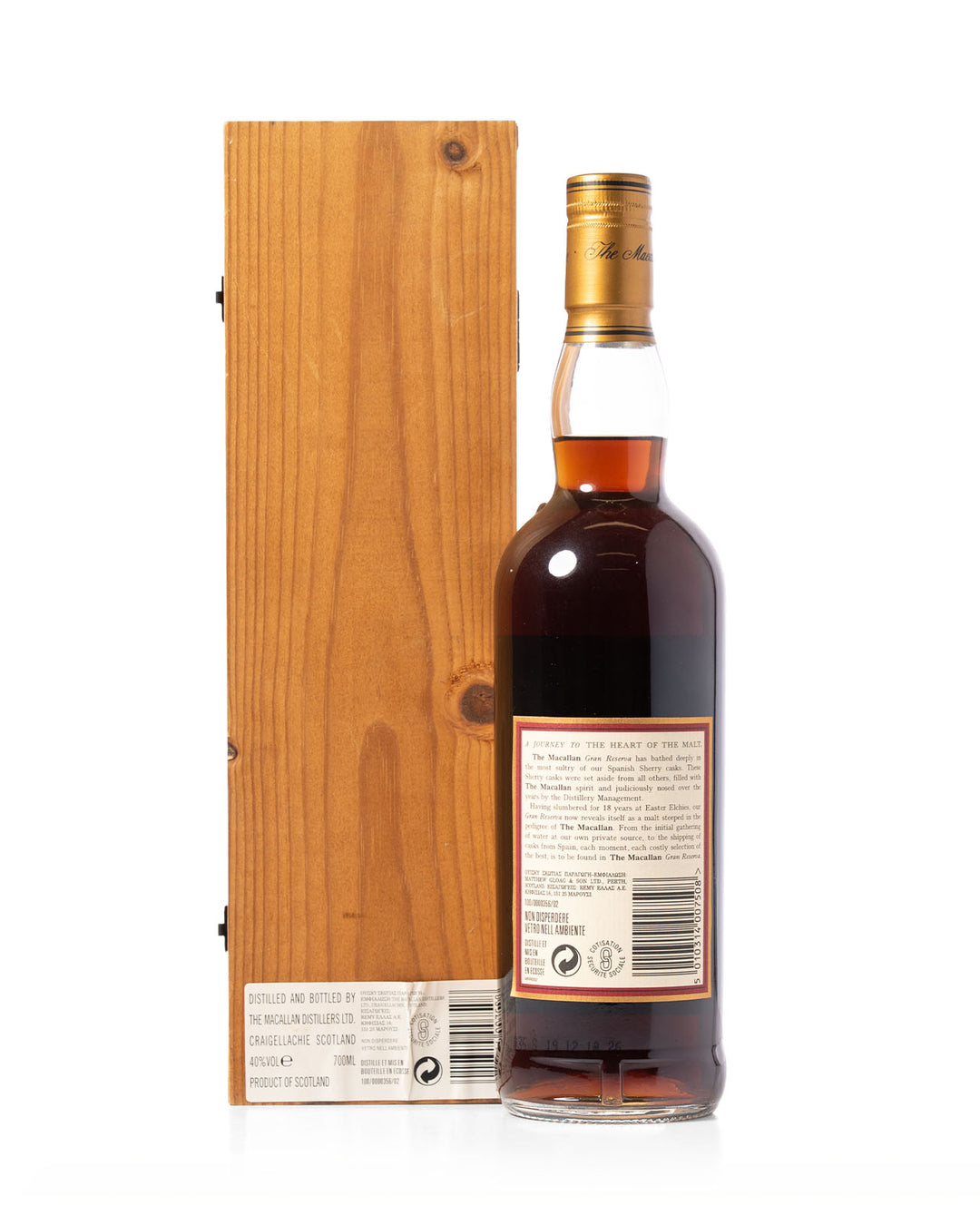 Macallan 1979 18 Year Old Gran Reserva Bottled 1997 With Original Wooden Box