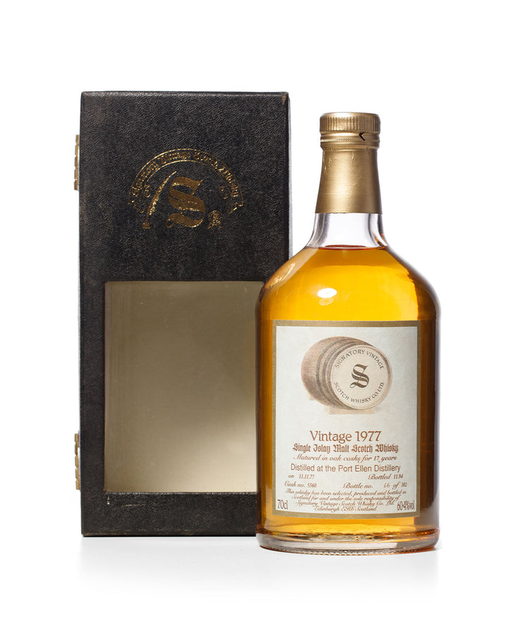 Port Ellen 1977 17 Year Old Signatory Vintage Bottled 1994 With Original Box