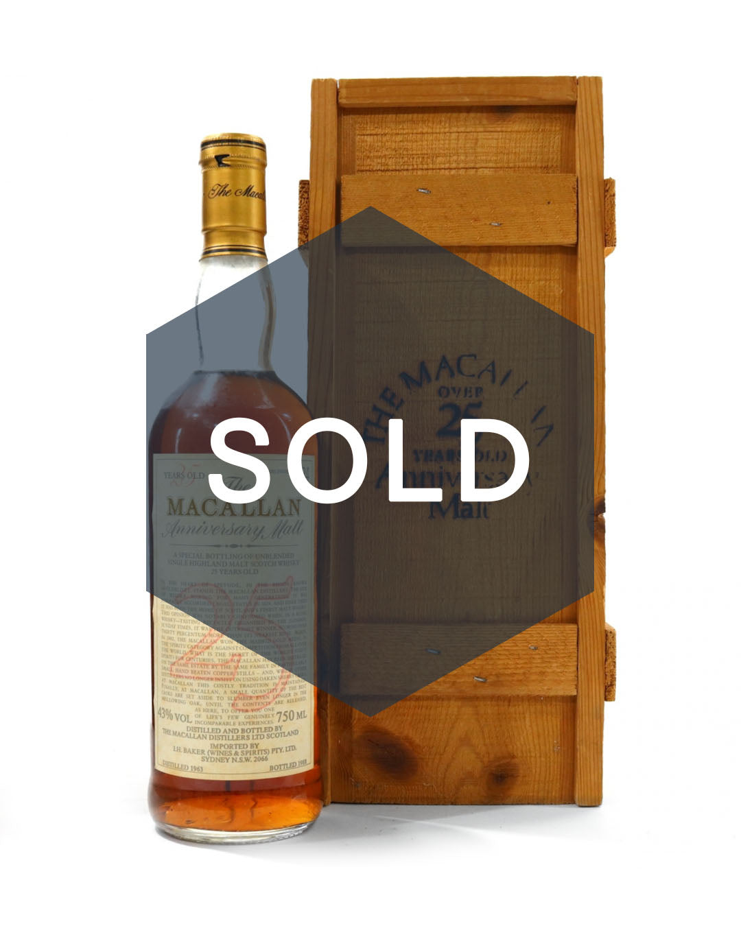 Macallan 1963 25 Year Old Anniversary Malt