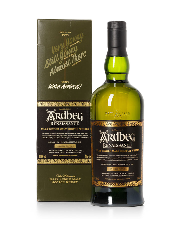 Ardbeg Renaissance 1998 10 Year Old Bottled 2008 With Original Box