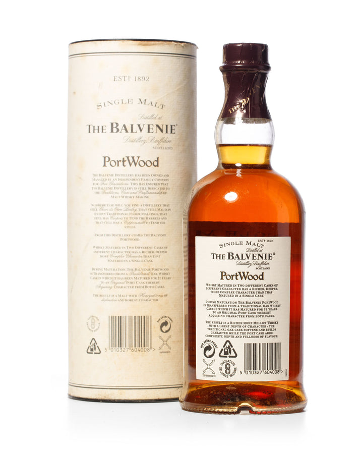 Balvenie 21 Year Old Port Wood With Original Tube