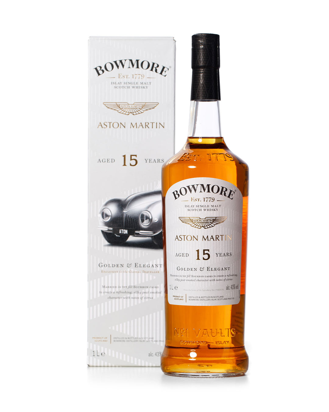 Bowmore Aston Martin 1-6 Vertical With Original Boxes