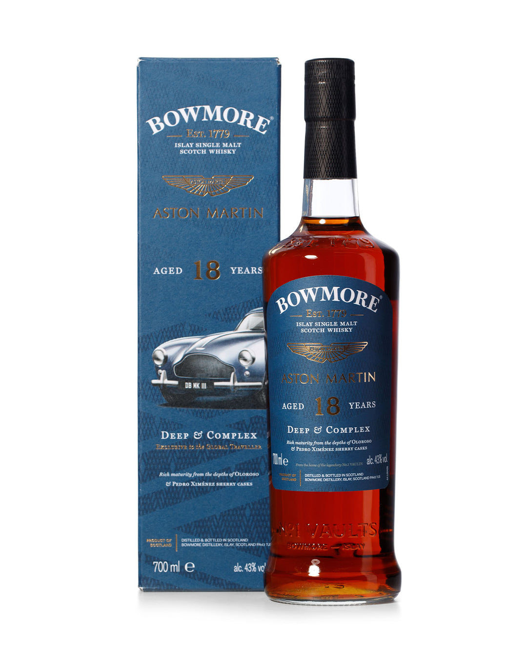 Bowmore Aston Martin 1-6 Vertical With Original Boxes