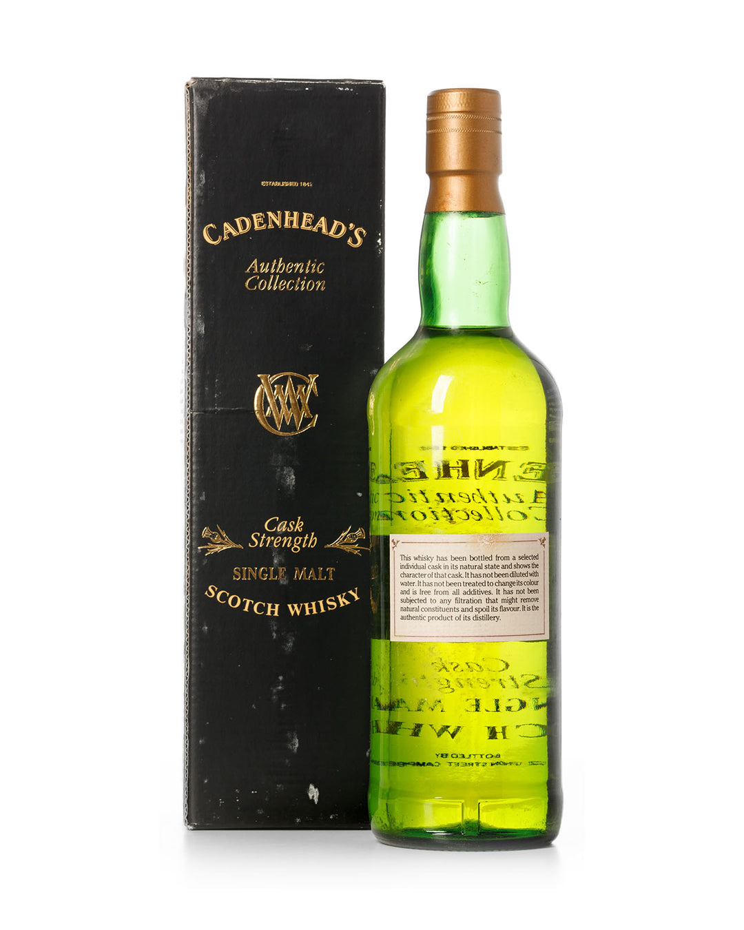 Knockando 1980 12 Year Old Cadenhead's Authentic Collection Bottled 1992 With Original Box