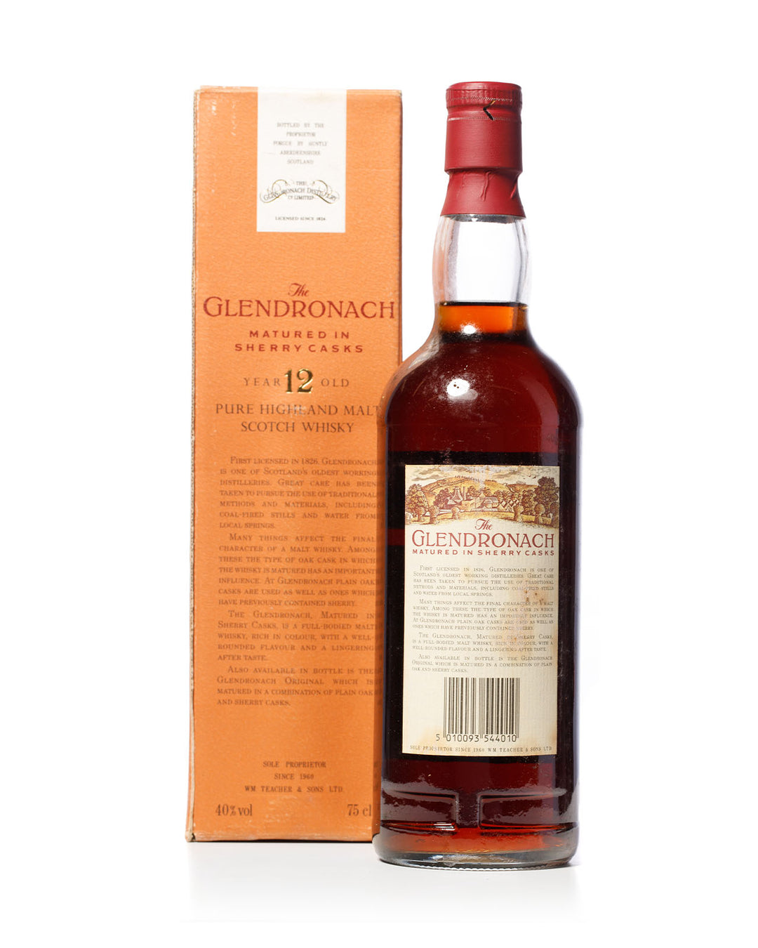 Glendronach 12 Year Old Sherry Cask 75cl With Original Box