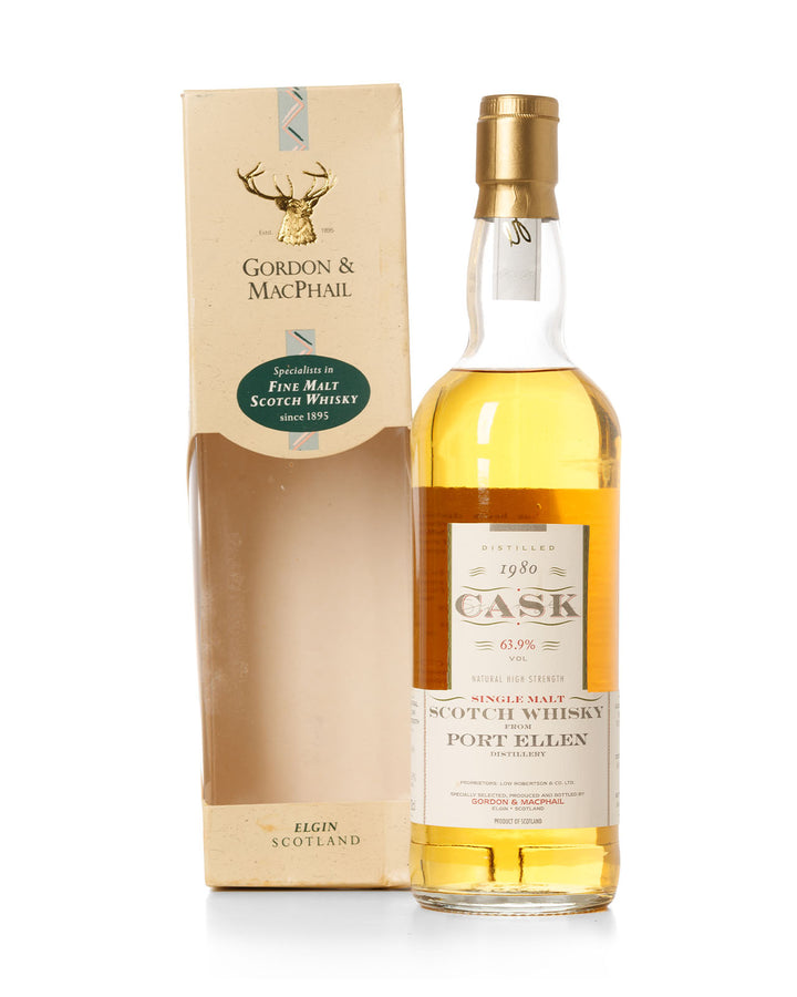 Port Ellen 1980 15 Year Old Cask Strength Gordon & Macphail Bottled 1996 With Original Box