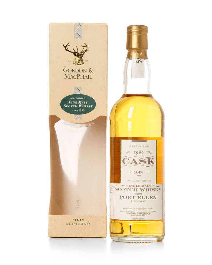 Port Ellen 1980 17 Year Old Cask Strength Gordon & Macphail Bottled 1997 With Original Box