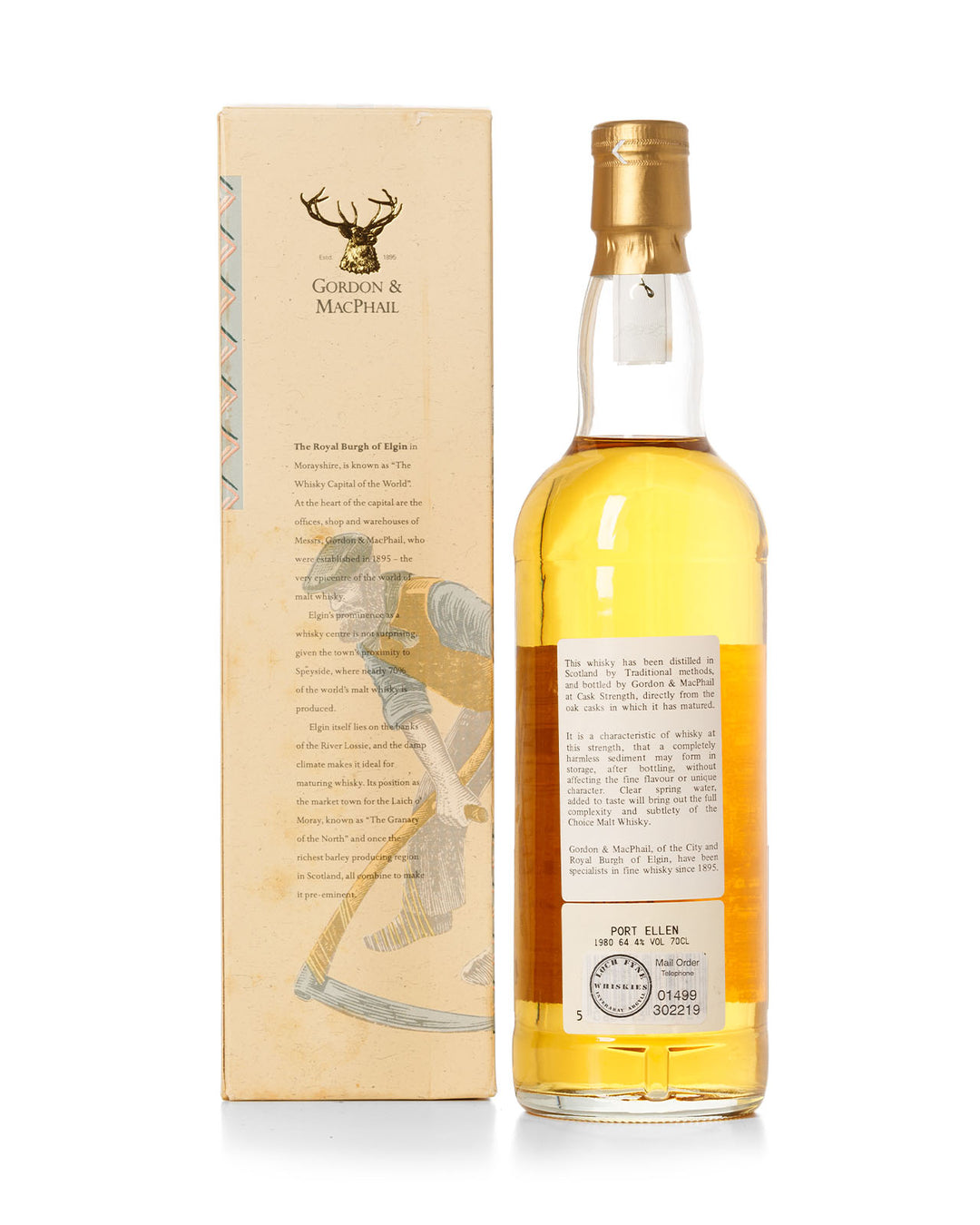 Port Ellen 1980 17 Year Old Cask Strength Gordon & Macphail Bottled 1997 With Original Box