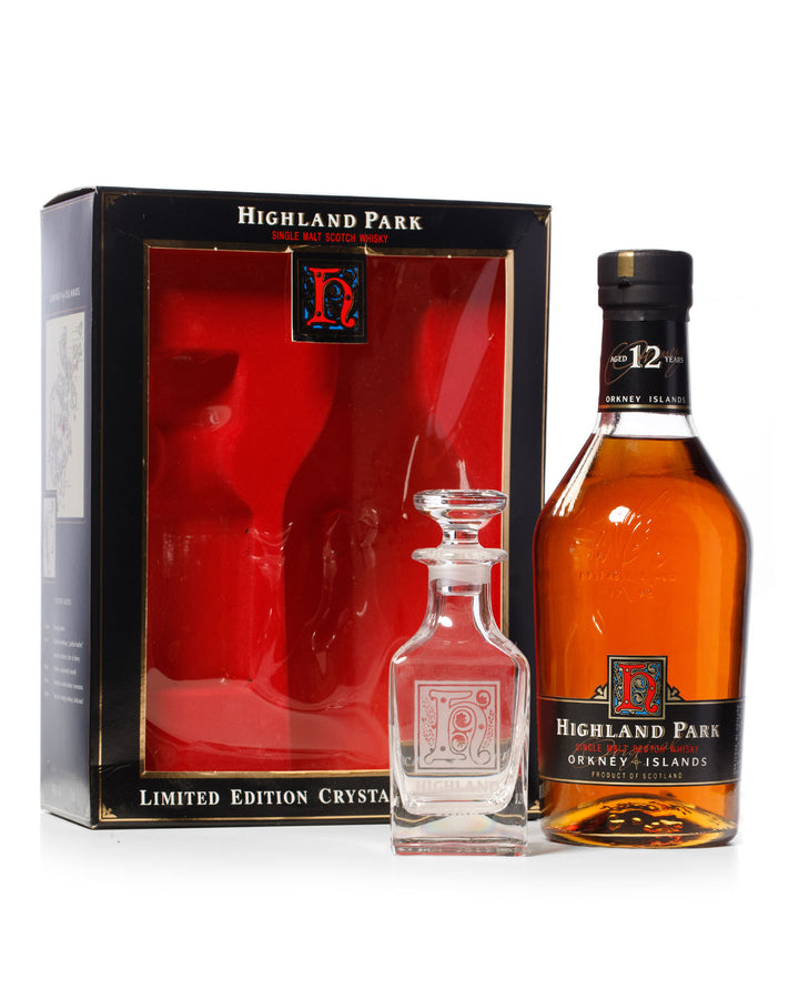 Highland Park 12 Year Old Crystal Decanter Set in Original Box