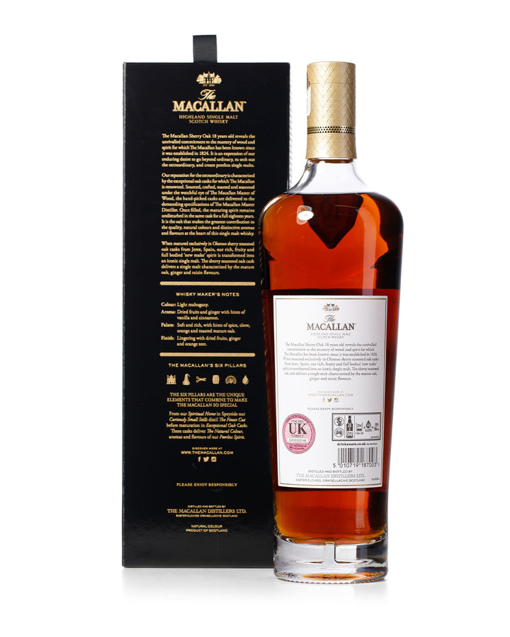 Macallan 18 Year Old 2018-2022 Vertical With Original Boxes