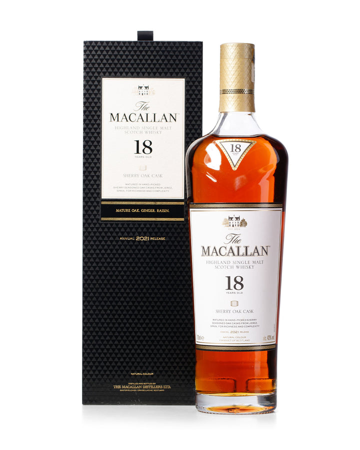 Macallan 18 Year Old 2018-2022 Vertical With Original Boxes