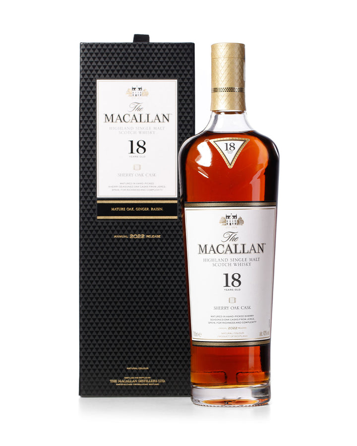 Macallan 18 Year Old 2018-2022 Vertical With Original Boxes