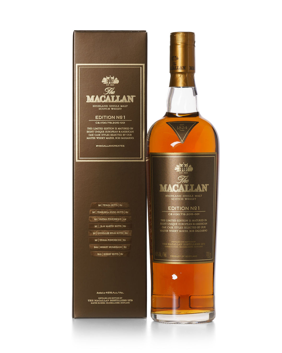 Macallan Edition Series Set With Original Boxes - No. 1 - No. 6