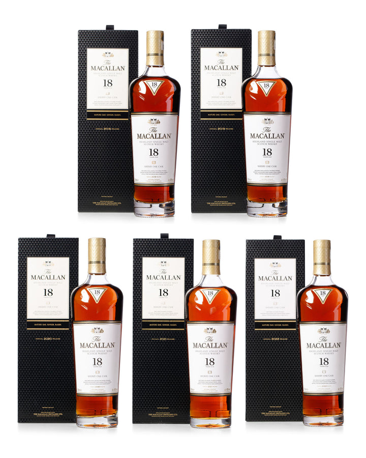 Macallan 18 Year Old 2018-2022 Vertical With Original Boxes