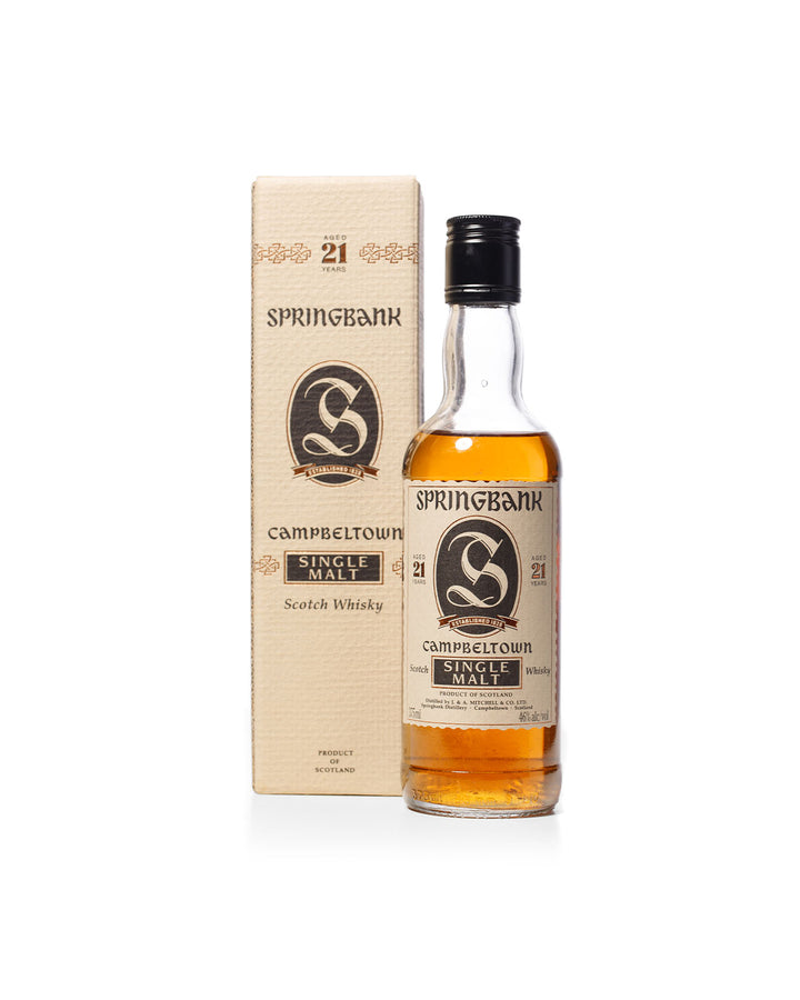 Springbank 21 Year Single Malt 375ml With Original Box