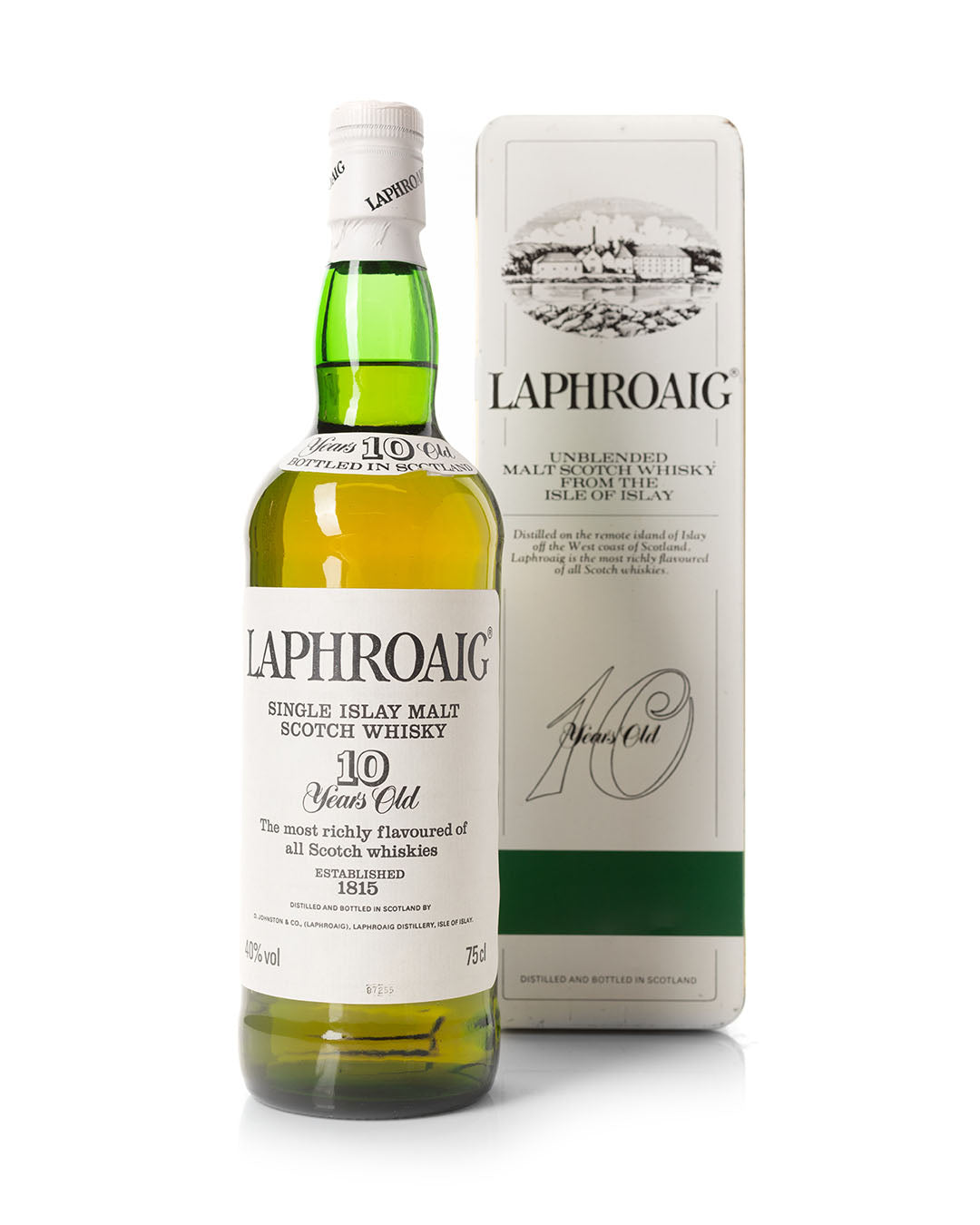 Laphroaig 1980's 10 Year Old 75cl With Original Tin