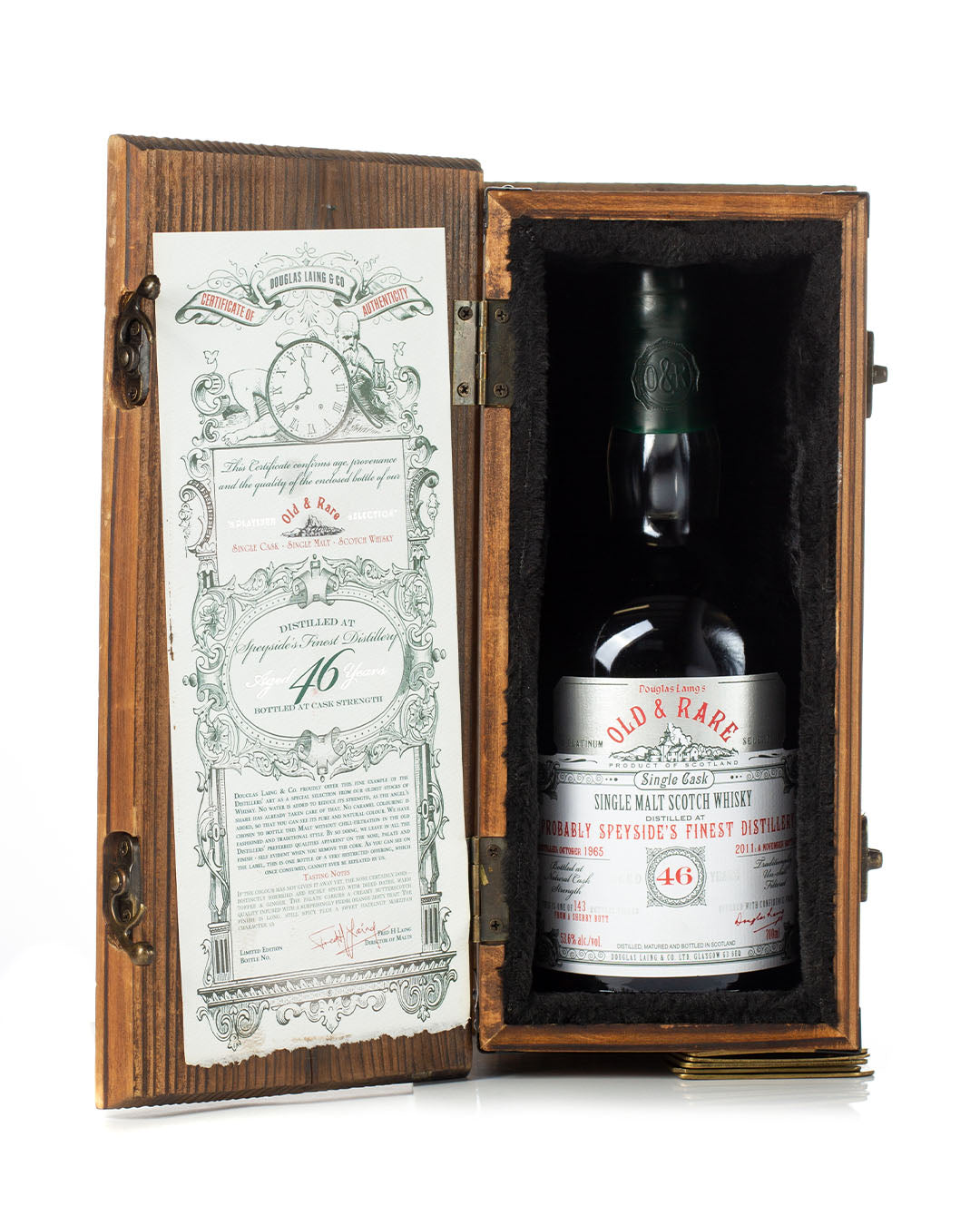 Probably Speyside's Finest Distillery 1965 46 Year Old Old & Rare Platinum Selection