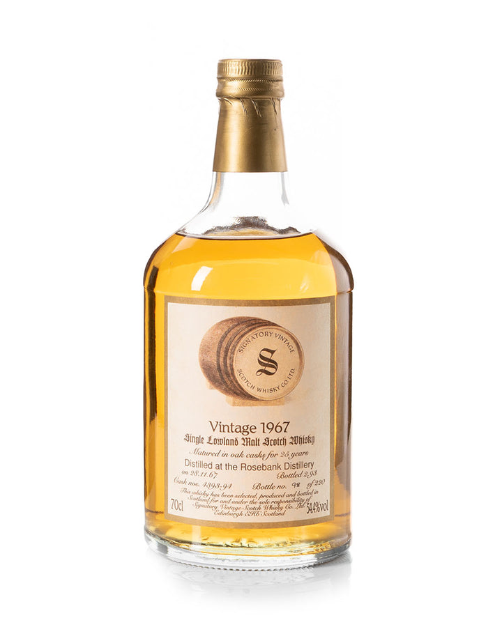 Rosebank 1967 25 Year Old Signatory Vintage